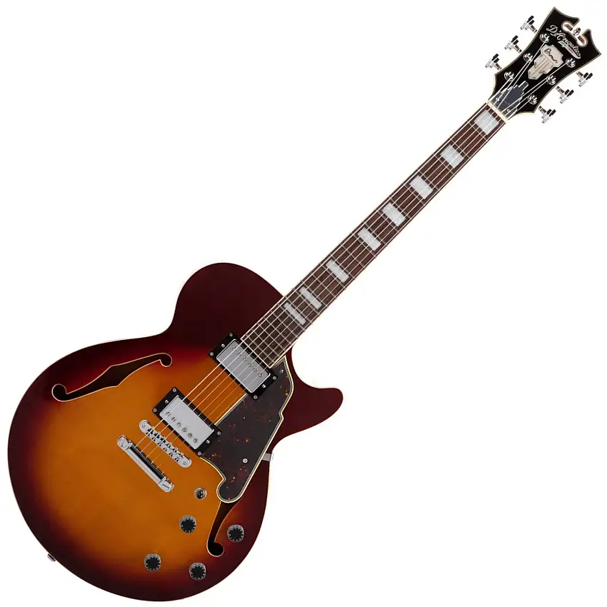 D'Angelico Premier SS Kurt Rosenwinkel Honey Burst Halvakustisk gitarr