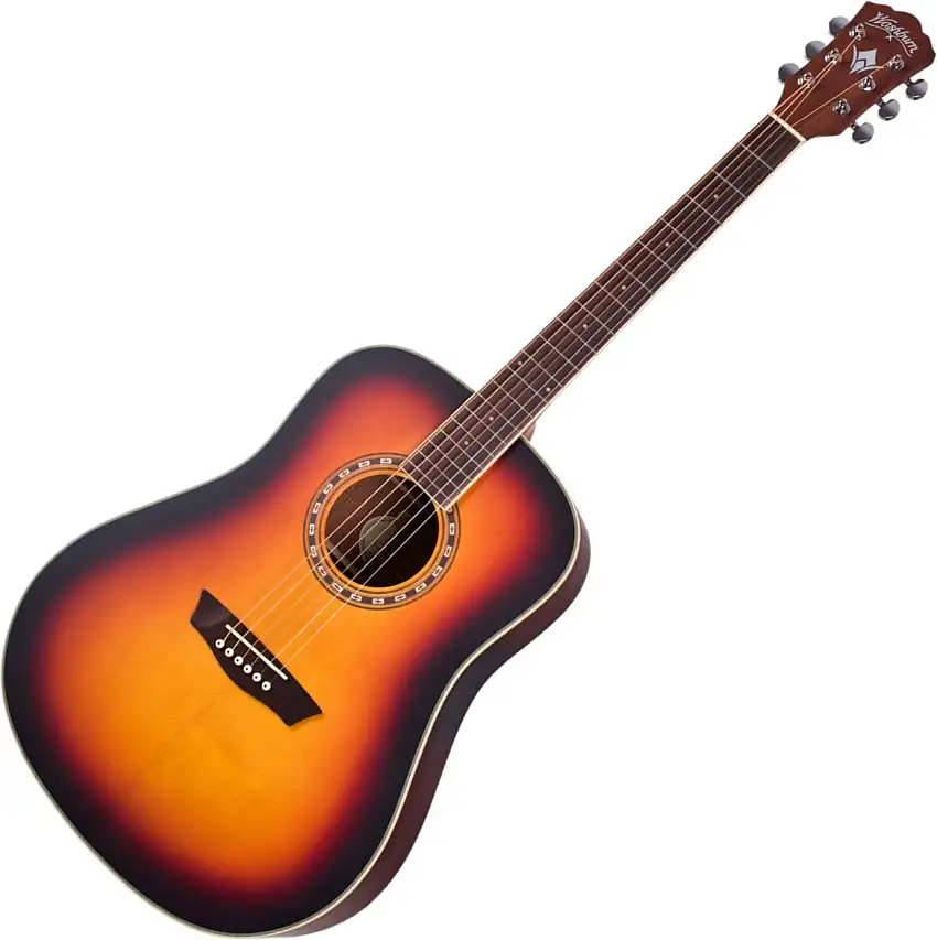 Washburn WD7SATBM-W-U Matte Tobacco Burst Dreadnought-gitarr
