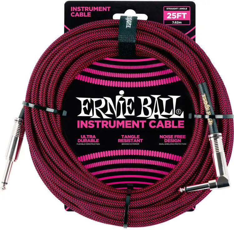Ernie Ball P06062 7,5 m Rak-vinklad Instrumentkabel
