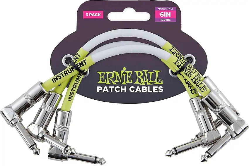 Ernie Ball P06051 15 cm Vinklad-vinklad Patchkabel