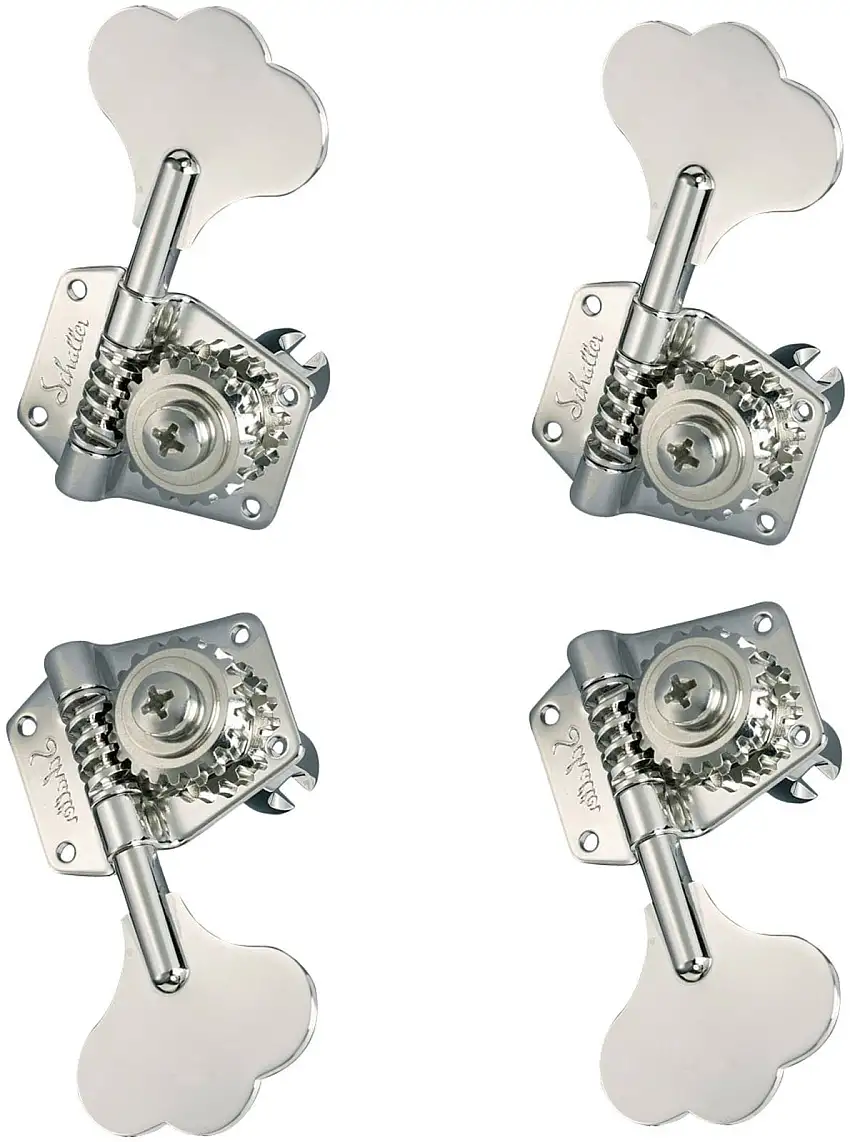 Schaller Bass BM 2L/2R Krom Stämapparater för basgitarrer