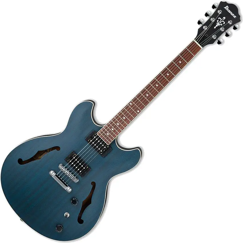 Ibanez AS53-TBF Transparent Blue Flat Halvakustisk gitarr