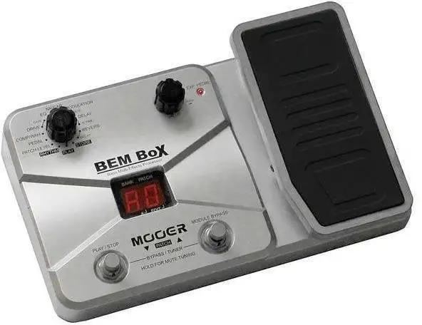 MOOER BEM Box Bass Guitar MultiFX Processor with expression pedal
