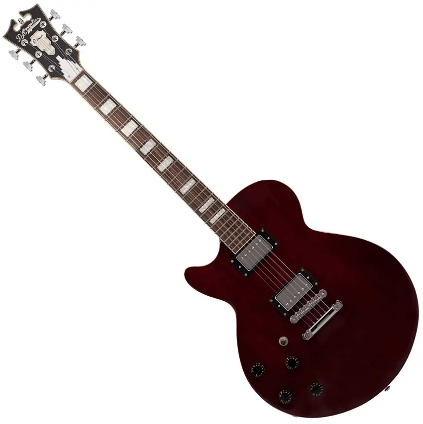 D'Angelico Premier SS Stop-bar Trans Wine Halvakustisk gitarr