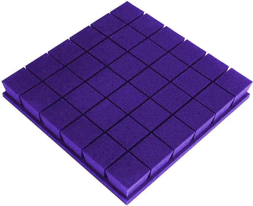 Mega Acoustic PA-PM-KOSTKA7-V-50x50x7 Violet Absorberande skumplastpaneler