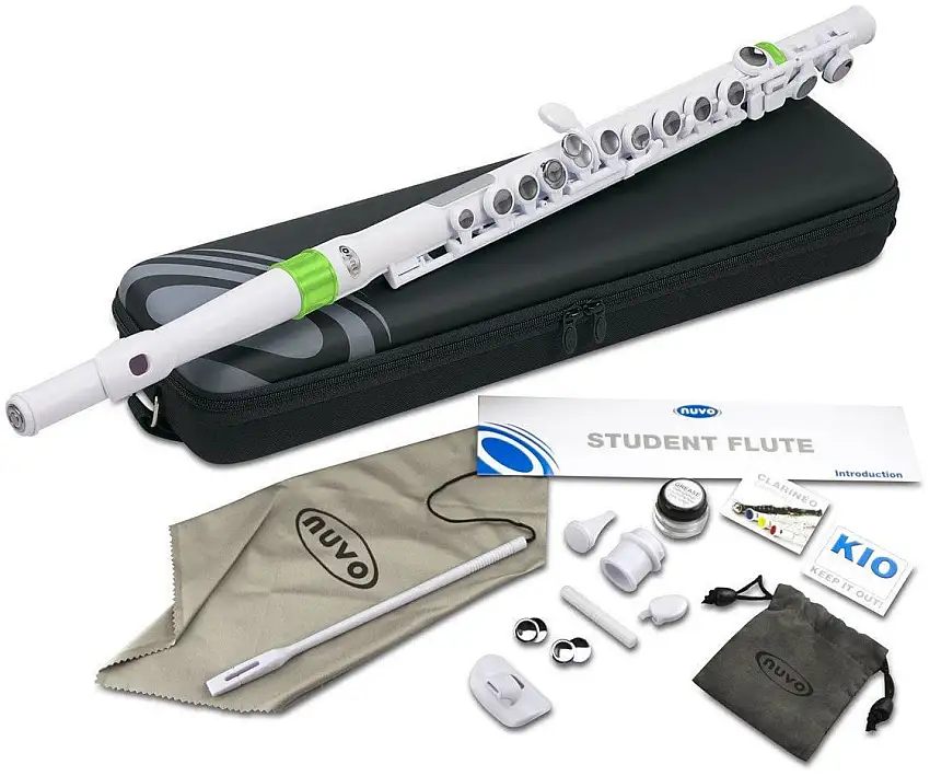 NUVO Student Flute Kit White/Green