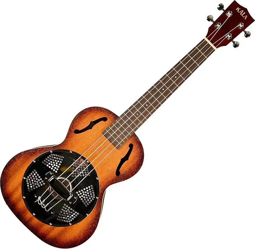 Kala Tenor Resonator Ukulele Sunburst Chrom Reso with Gigbag