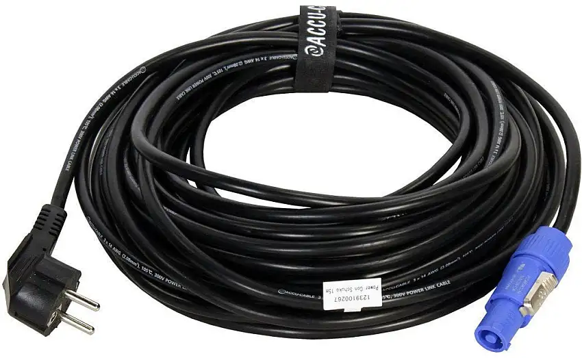 Accu Cable Power Con Schuko 15 m Strömkabel