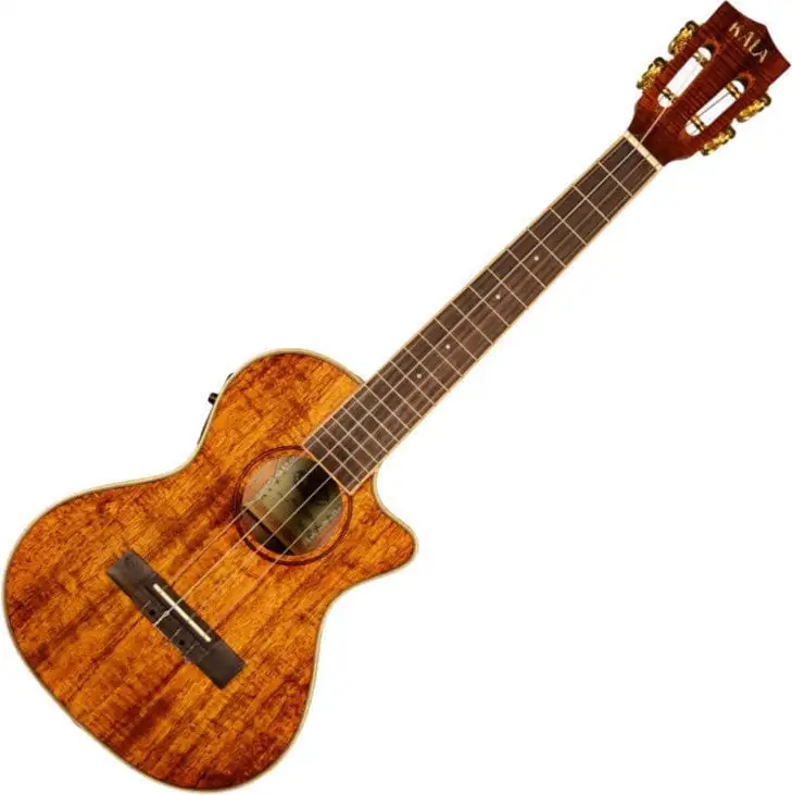 Kala KOA Series Tenor Ukulele with Cutaway EQ High Polish