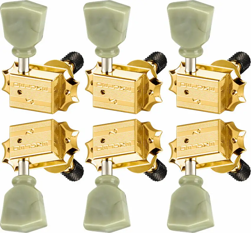 Schaller Original G-Series Deluxe 3L/3R TopLocking Gold Štimer za gitaru