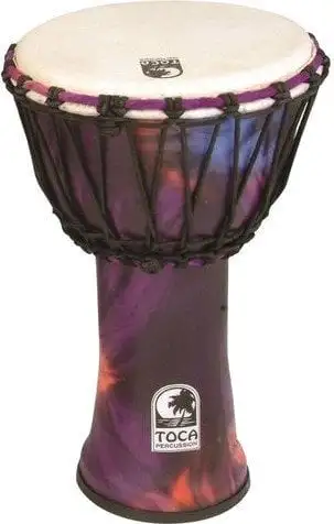Toca Percussion SFDJ-12WP Freestyle Rope Woodstock Purple 12" Djembe