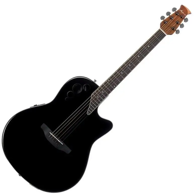 Ovation Applause AE44II Mid Cutaway Black Elektroakustisk gitarr