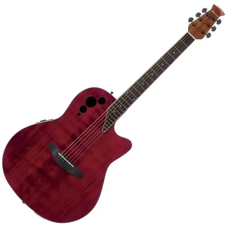 Ovation Applause AE44IIP Mid Cutaway Cherry Flame Elektroakustisk gitarr