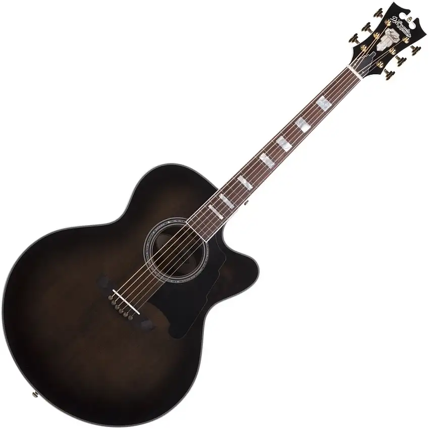 D'Angelico Excel Madison Grey Black elektroakustisk gitarr