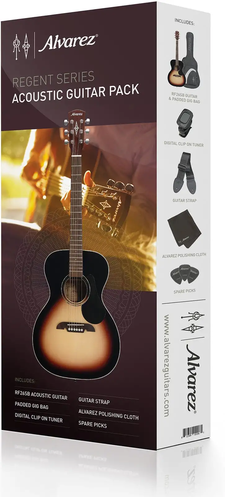 Alvarez RF26SSB-AGP Satin Sunburst Folkgitarr