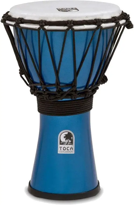 Toca Percussion TFCDJ-7MB Djembe Freestyle ColorSound Metallic Blue