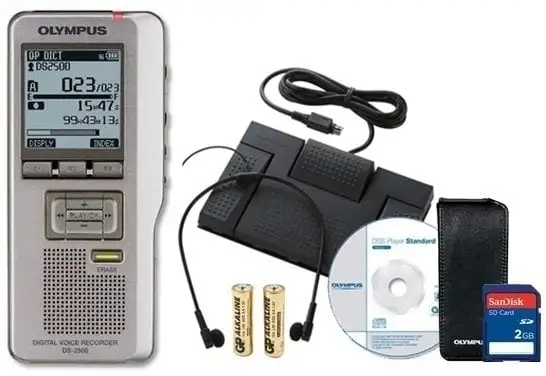 Olympus Dictation and Transcription Kit Silver Pro