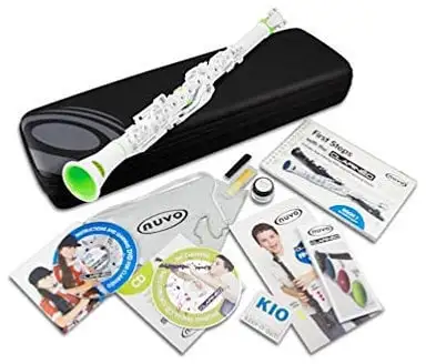 NUVO Clarinéo Starter Set White/Green with German DVD CD