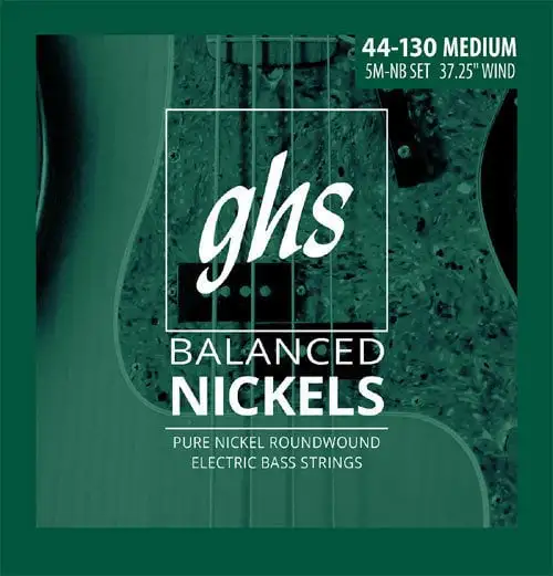 GHS 4700-5M-NB Balanced Nickels - Medium 44-130 Basgitarrsträngar