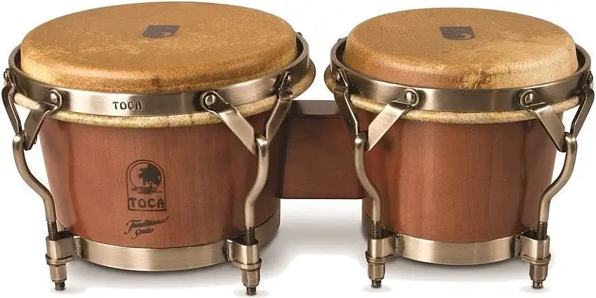 Toca Percussion 3900D Bongo Traditional Series Dark Walnut / Nickel