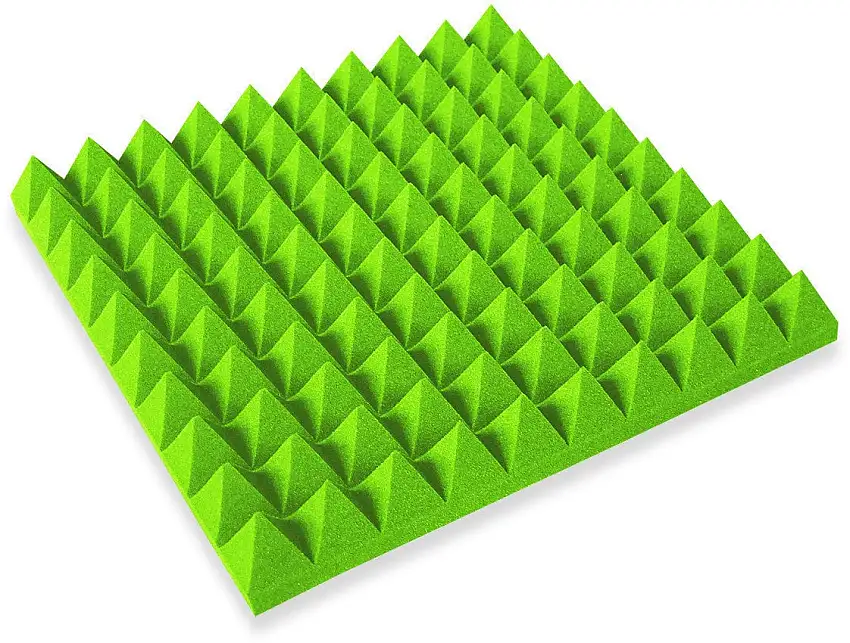 Mega Acoustic PA-PMP7-GR-50x50x7 Green Absorberande skumplastpaneler
