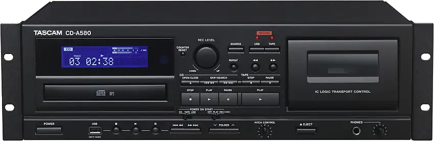 Tascam CD-A580 Rack DJ-spelare