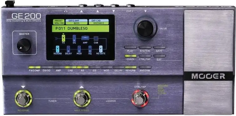 MOOER GE 200 Gitarr Multi-effekt