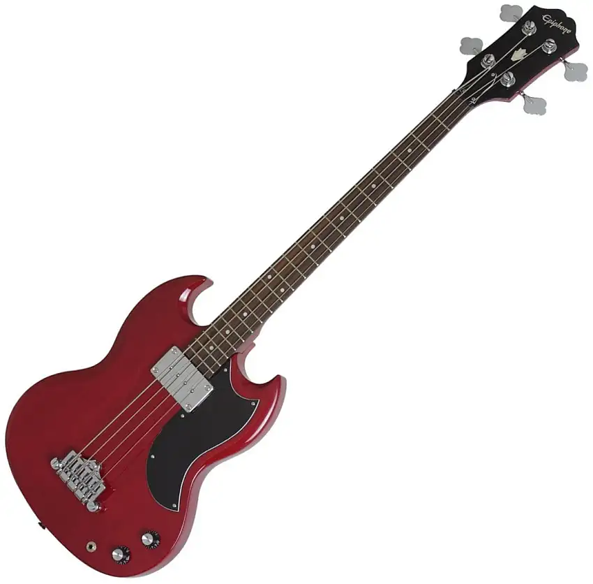 Epiphone EB-0 Bass CH Cherry 4-strängad basgitarr