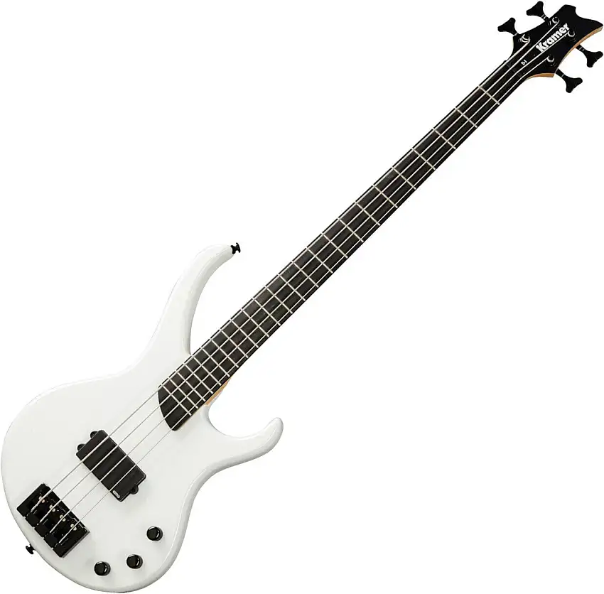 Kramer D-1 Bass Pearl White 4-strängad basgitarr
