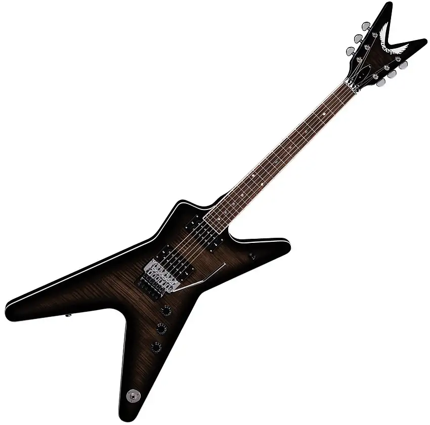 Dean Guitars ML 79 Floyd Flame Top Trans Black Elektriska gitarrer