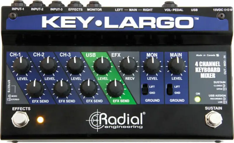 Radial Key Largo Tangentbordspedal