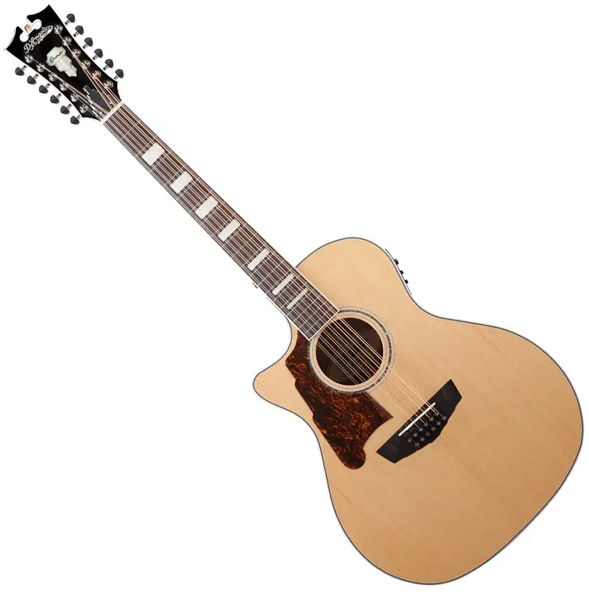 D'Angelico Premier Fulton Natural 12-strängad akustisk elgitarr