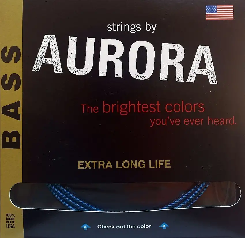 Aurora Premium 5-String Bass Strings 45-125 Blue