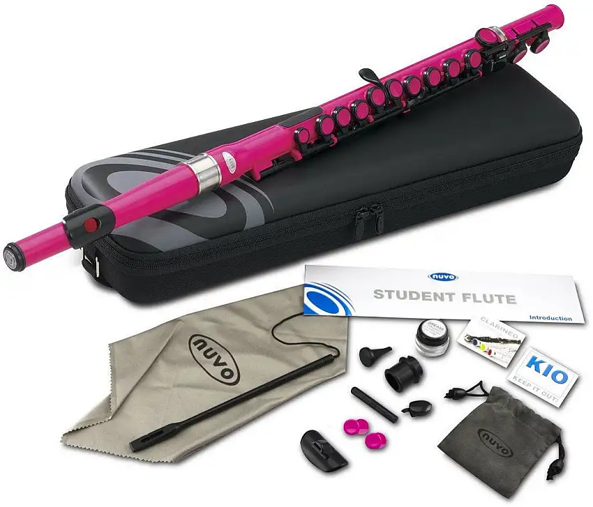 NUVO Student Flute Kit Pretty Pink