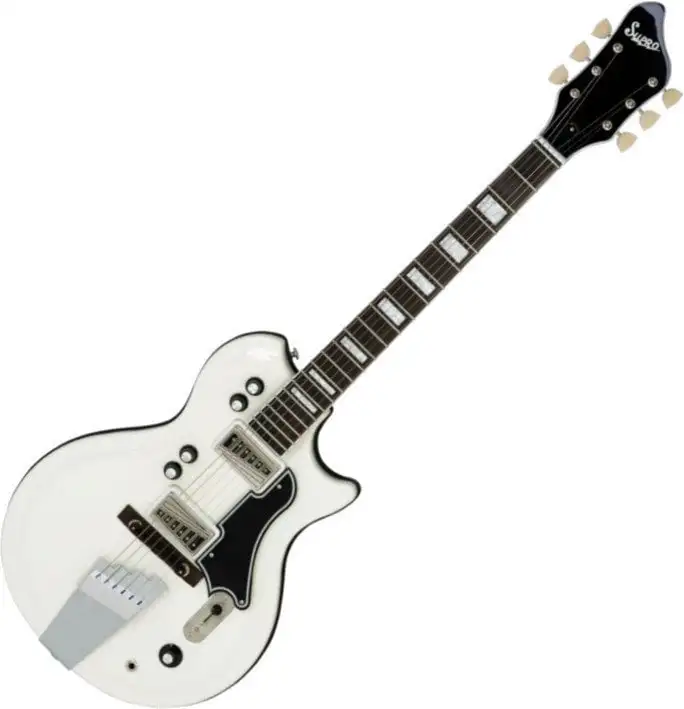 Supro Dualtone Americana Guitar Ermine White