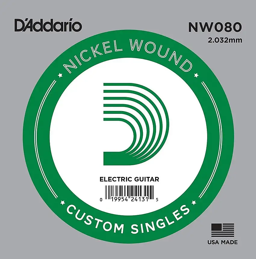 D'Addario NW080 Enkel gitarrsträng