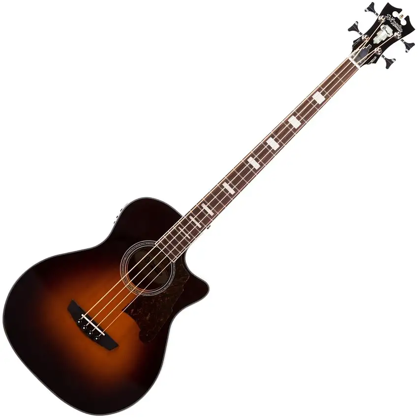 D'Angelico Premier Mott Vintage Sunburst Akustisk basgitarr