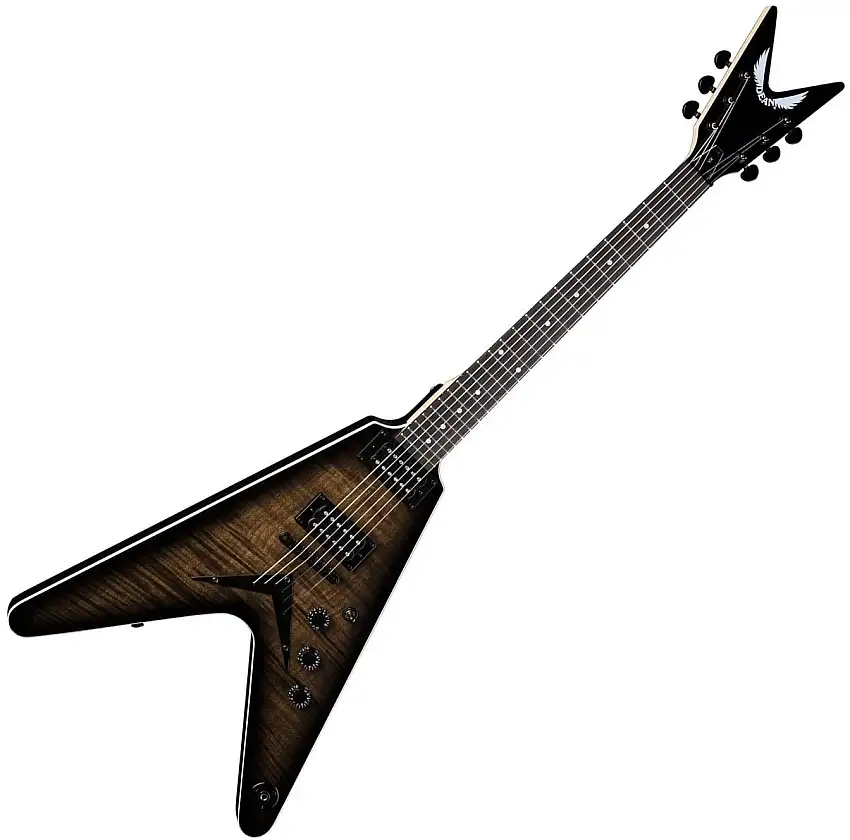 Dean Guitars VX Flame Top - Charcoal Burst