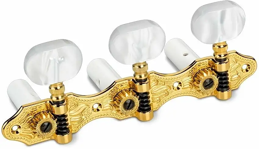 Schaller HGO 1 Baseplate 3 L Gold Štimer za gitaru