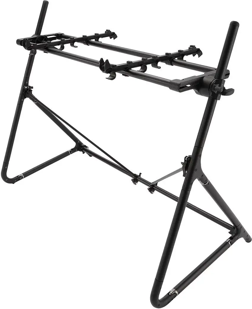 Sequenz Standard-S-ABK Hopfällbart keyboardstativ Black